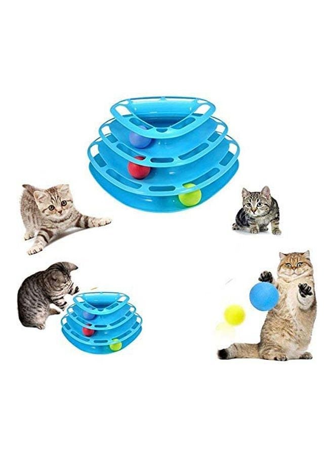 Three Levers Tower Disk Toy Blue - Image 3