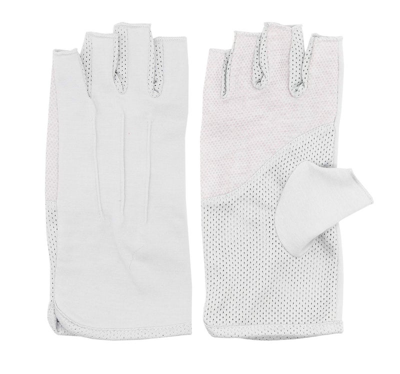 Bienvenu Mens Wrist Half Fingers Sunshade Lightweight Gloves for Outside Golf Working Gardening Climbing Activities, Gray - Image 4
