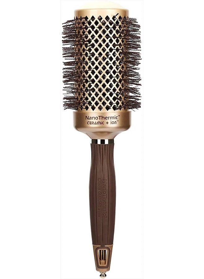 Olivia Garden NanoThermic Ceramic + Ion Round Thermal Hair Brush NT-54 (2 1/8") - Image 1