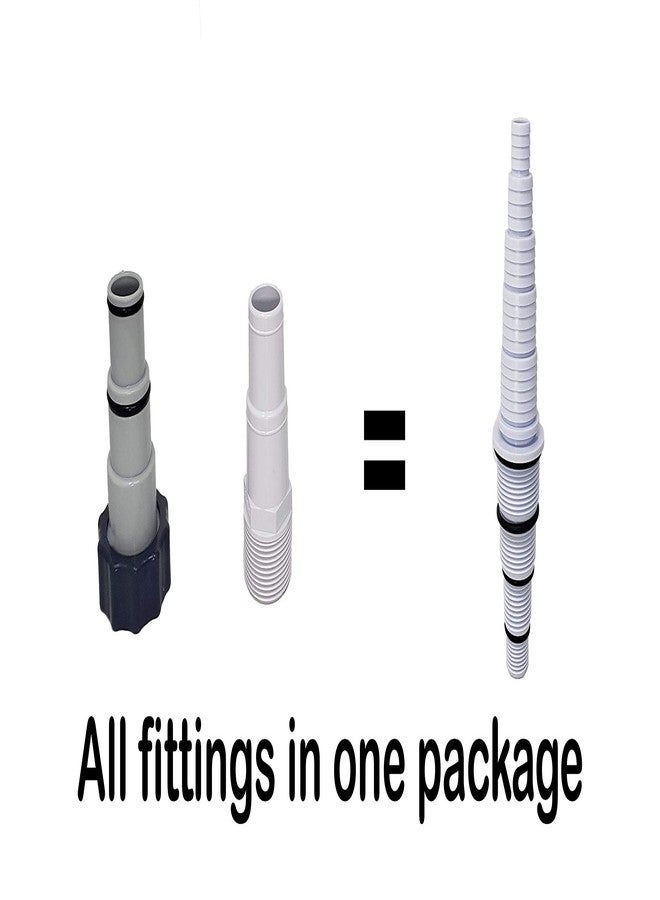 Sealproof Pool Hose Adapter, 30 Configurations, Compatible with Most Pumps, Skimmers, and Filters, White - Image 3
