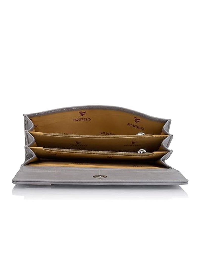 Fostelo Wallet for Women |Coin Pocket Purse| Made with Faux Leather Material | Carefully Handcrafted | Holds Up to 8 Cards | Slim N Easy to Fit  - Image 5