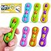 LESONG Fidget Sensory Toys for Kids 6 Pack Colorful Finger Spinner Toys Stress Relief ADHD Tools for Kids with Autism Quiet Desk Fidgets for Anxiety Classroom Easter Basket Stuffers Egg Fillers - Image 2