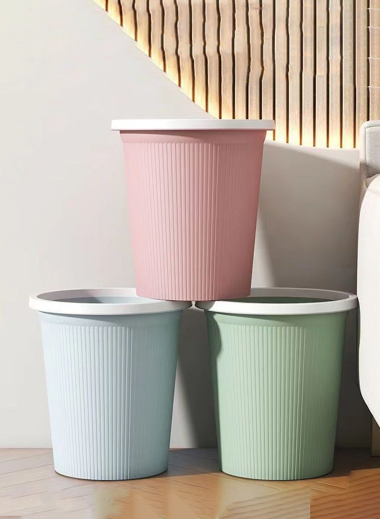 موندا مجموعة سلة المهملات 3 قطع مصنوعة من البلاستيك عالي الجودة ومناسبة للاستخدام في المنزل والمكتب - Image 1