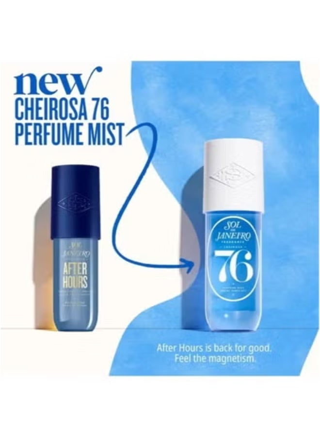 اس او ال 76 أو دو برفوم بخاخ، عطر بروم، رذاذ عطر للشعر والجسم (أزرق) - Image 5