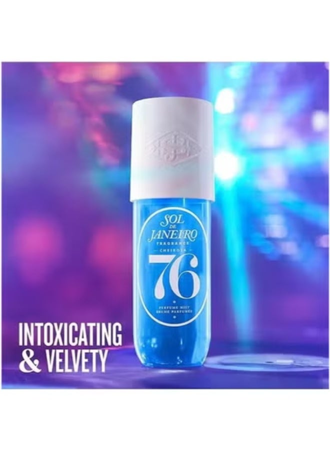 اس او ال 76 أو دو برفوم بخاخ، عطر بروم، رذاذ عطر للشعر والجسم (أزرق) - Image 2