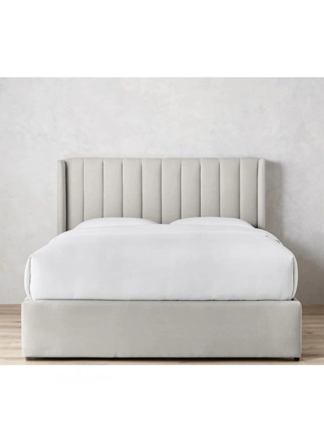 Joints Bed Wood Light Grey 180x120x195 - Image 1