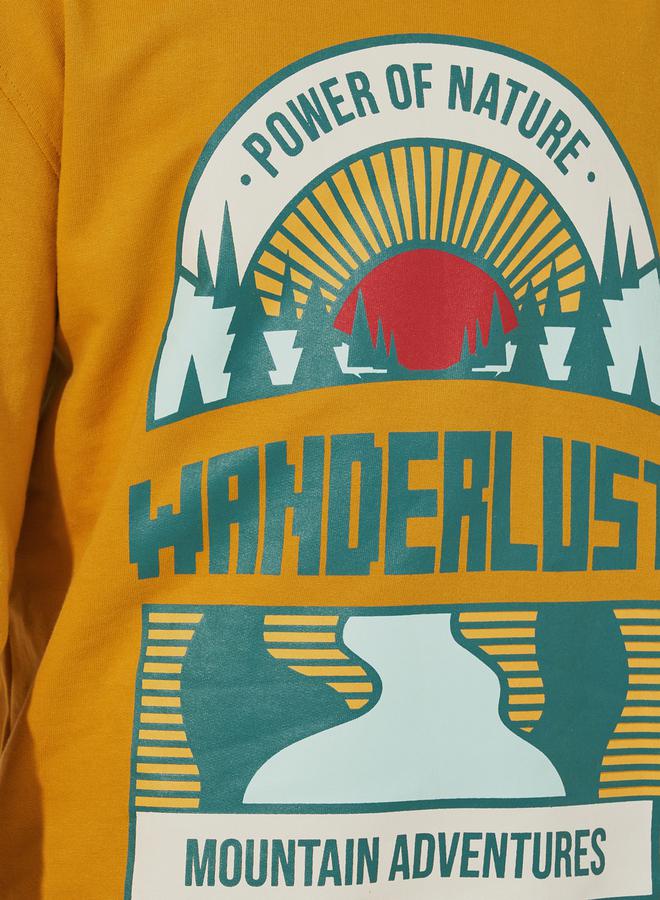 Styli Graphic Print Round Neck Long Sleeves Sweatshirt  - Image 3