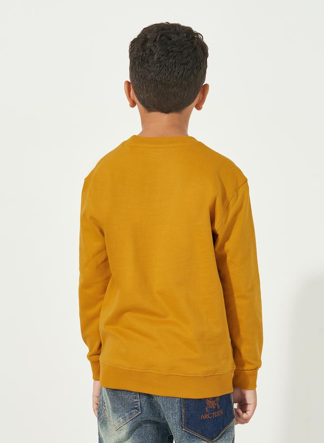 Styli Graphic Print Round Neck Long Sleeves Sweatshirt  - Image 4