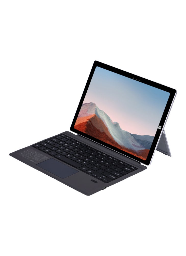 لوحة مفاتيح 1109-D متوافقة مع تقنية البلوتوث لأجهزة Microsoft Surface Pro 7+/7/6/5/4/3 اللوحية المزودة بلوحة لمس وإضاءة خلفية - Image 1