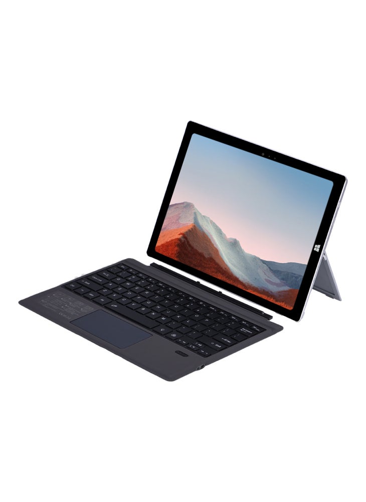 لوحة مفاتيح 1109-D متوافقة مع تقنية البلوتوث لأجهزة Microsoft Surface Pro 7+/7/6/5/4/3 اللوحية المزودة بلوحة لمس وإضاءة خلفية - Image 3