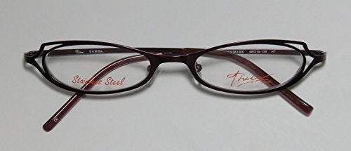 THALIA SODI Thalia Samba For Ladies/Women Cat Eye Full-Rim Shape Stainless Steel Authentic Eyeglasses/Eyeglass Frame (48-18-135, Shiny Purple) - Image 2