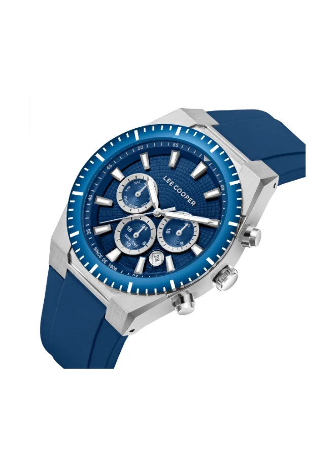 لي كوبر Men's Silicone Multi Function Watch LC08088.399 - 42 mm