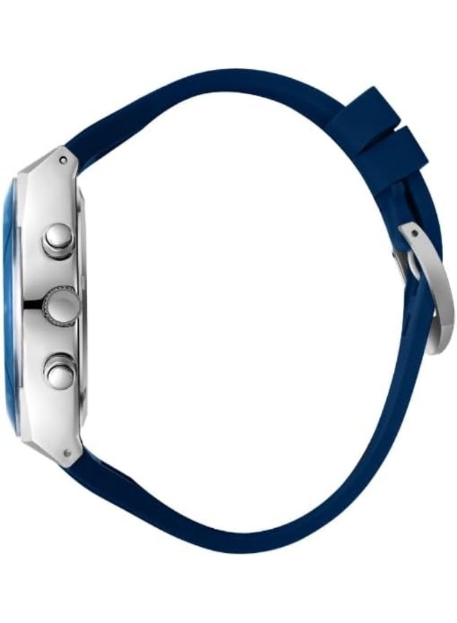 LEE COOPER Men's JP25 Movement Watch, Multi Function Display and Silicone Strap - LC08088.399, Dark Blue