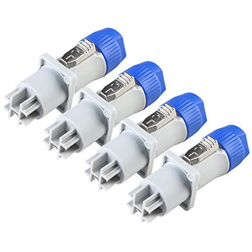 Wecan 4 Packs Powercon Connector Female Plug, 3-Pin PowerCon Female Jack AC Connector for Stage Lighting and Speakers - Image 5
