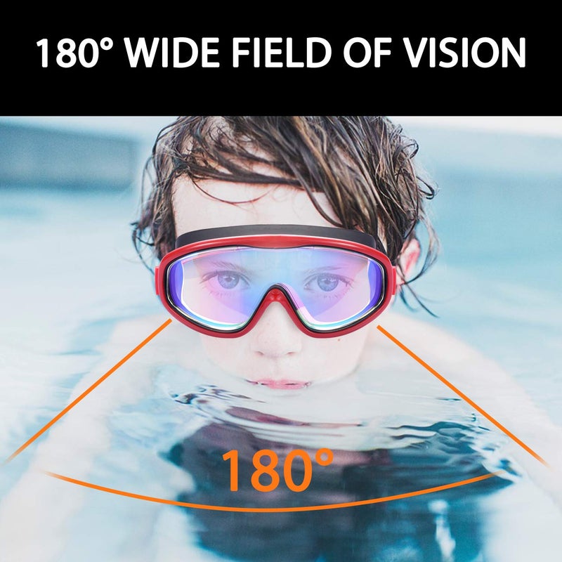 Young4us 2 Pack Kids Swim Goggles, Swimming Glasses for Children from 3 to 15 Years Old - Image 4