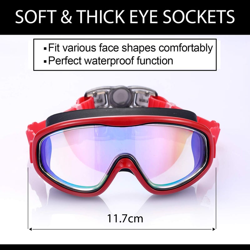 Young4us 2 Pack Kids Swim Goggles, Swimming Glasses for Children from 3 to 15 Years Old - Image 2