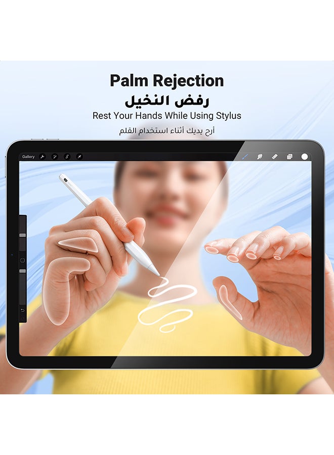 Ugreen Stylus Pen for iPad with USB-C Fast Charge, Tilt Sensitivity, LED Power Display Active Pencil, Universal iPad Stylus Pencil Compatible with iPad 2018-2022, iPad, Pro, Air, Mini - Image 3