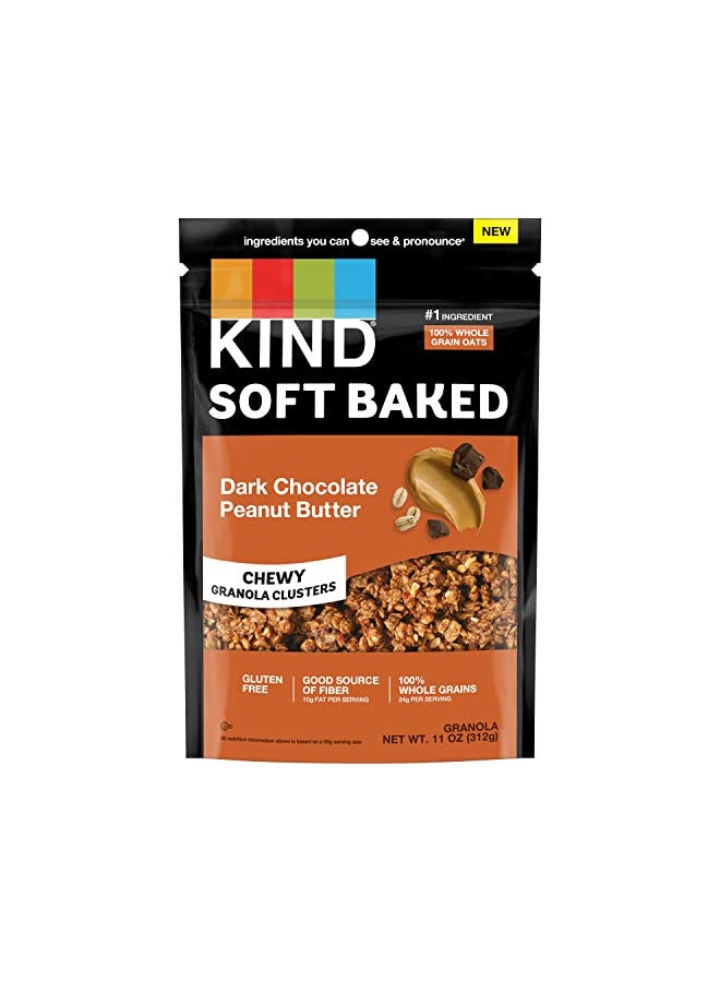 KIND KIND Soft Baked Granola, Dark Chocolate Peanut Butter, 11 oz bag  - Image 1