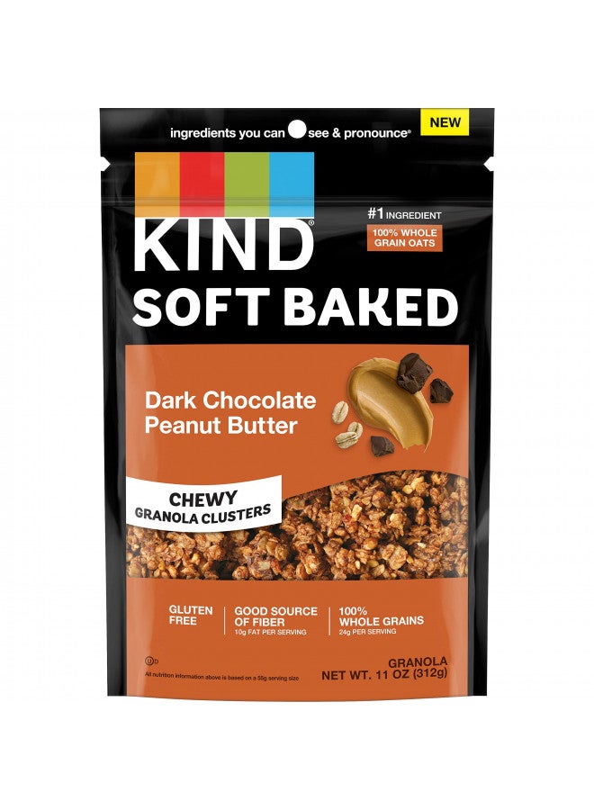 KIND KIND Soft Baked Granola, Dark Chocolate Peanut Butter, 11 oz bag  - Image 2
