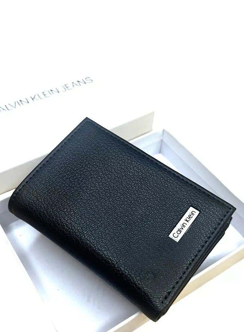 CALVIN KLEIN JEANS PLUS Calvin Klein Black Leather Wallet For Men  - Image 5