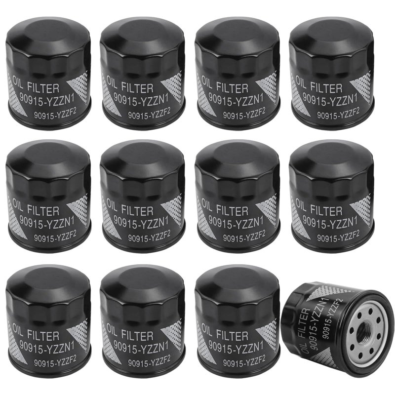 Kefly 90915YZZF2 Engine Oil Filters 90915YZZN1 Fits for Toyota RAV4 Camry Corolla Prius Highlander Avalon Lexus Replaces 9091510009 90915YZZE1 12Pack