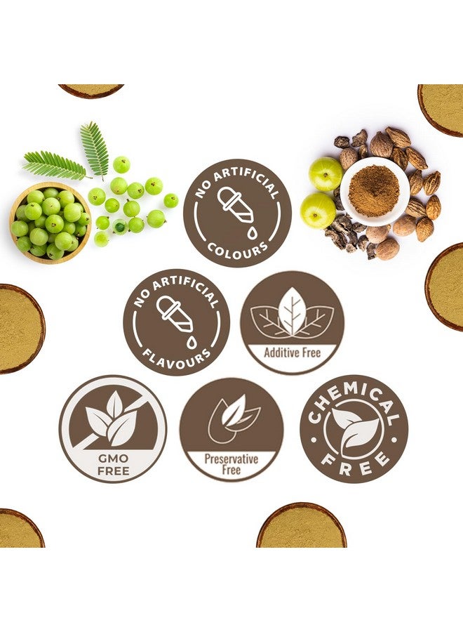 CARMEL ORGANICS CARMEL ORGANICS Triphala Fruits Powder 340 Grams | Jaivik Bharat Certified | Triphala Churn | Helps Relieve Constipation | Non-GMO | No Added Preservatives  - Image 4