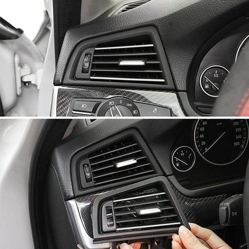 CHUANGHUI for BMW 5 Series F10 F11 2011-2016 Air Condition AC Vent, Center Air Vent Replacement Cover Console Dashboard Air Vent Grille 520i 528i 530i 535d 535i 550i (Left) Field test upgraded craftsmanship - Image 2