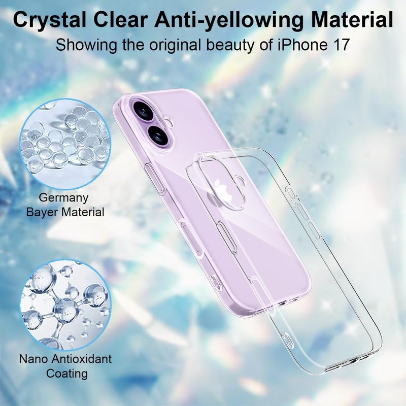 TWEGGON Clear Case for iPhone 17 6.3", Protective Clear Case for Apple iPhone 17 6.3" - Image 4