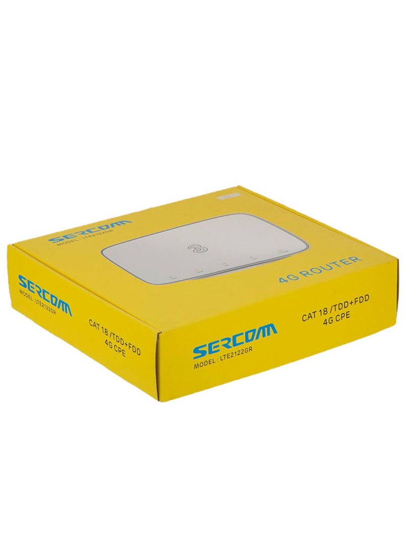Sercom - 4G Hub Router Cat18 600Mbps LTE Mobile Wi-Fi Router with RJ11 Tel Port and 2  External Antennas - Image 1
