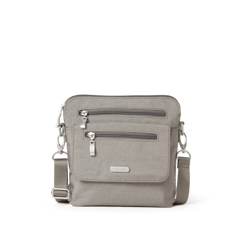 Baggallini Lets Escape Crossbody Bag for Women - 8.75 x 8 inch Medium Travel Handbag w/RFID card slots & Quick Access Pocket - Image 1
