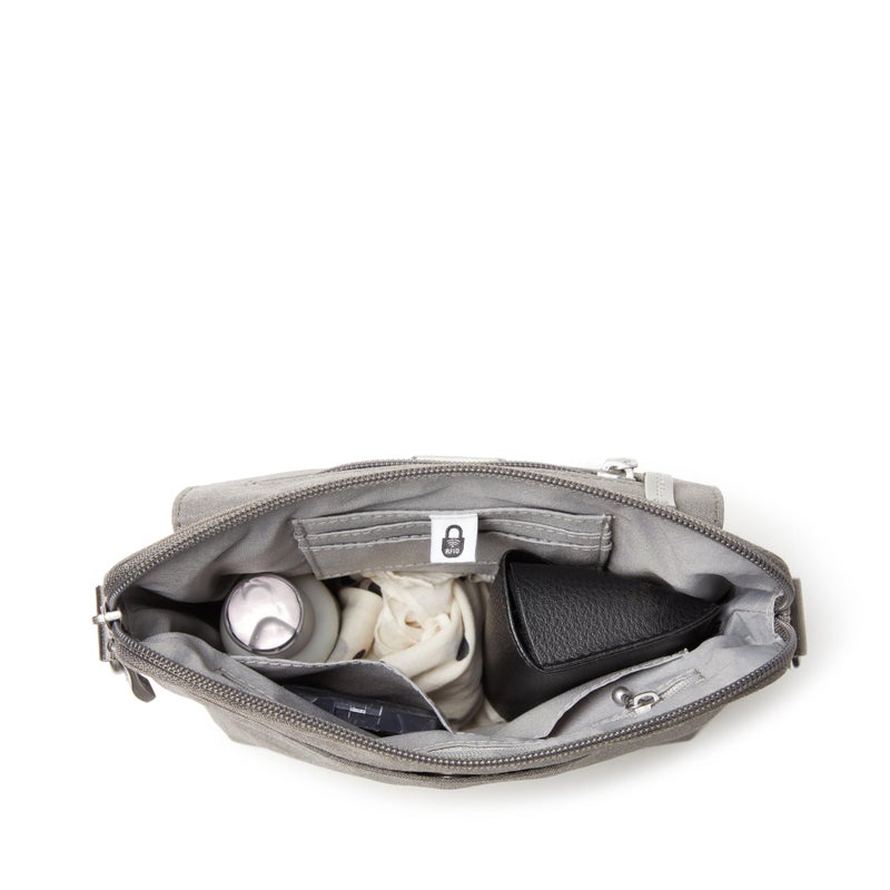 Baggallini Lets Escape Crossbody Bag for Women - 8.75 x 8 inch Medium Travel Handbag w/RFID card slots & Quick Access Pocket - Image 4
