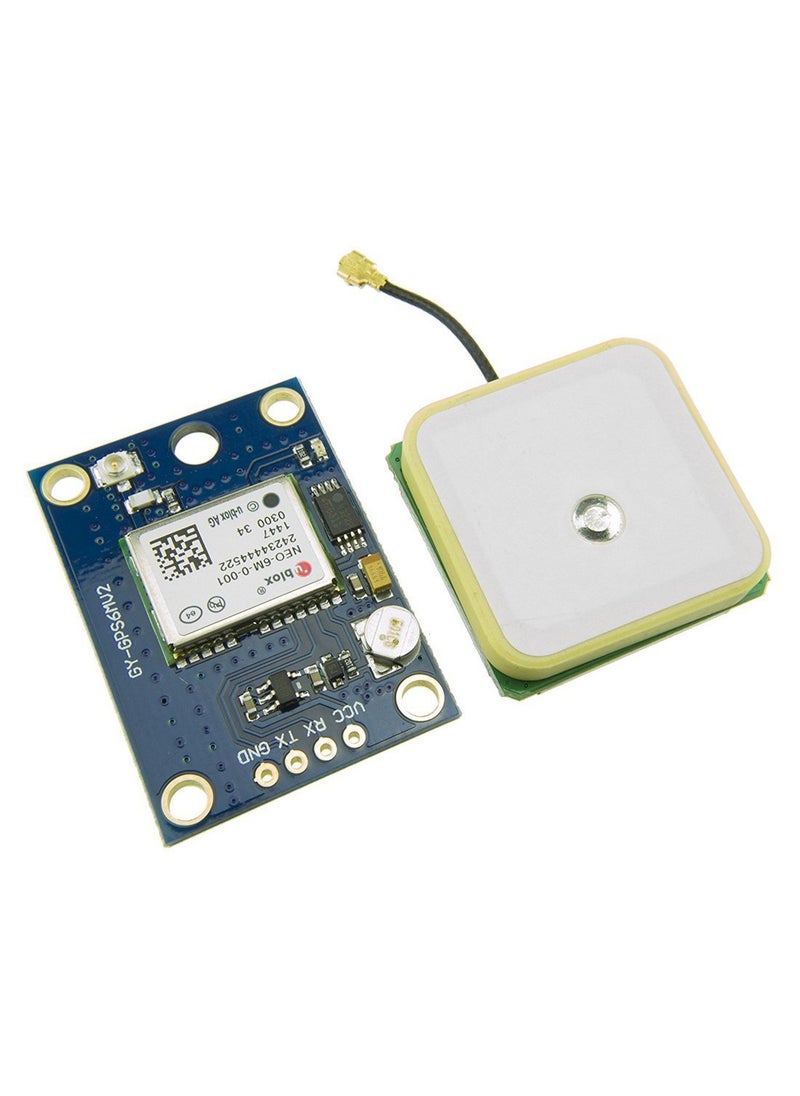 HiLetgo HiLetgo GY-NEO6MV2 NEO-6M GPS Flight Controller Module 3V-5V with Super Strong Ceramic Antenna for Arduino EEPROM APM 2.5  - Image 1