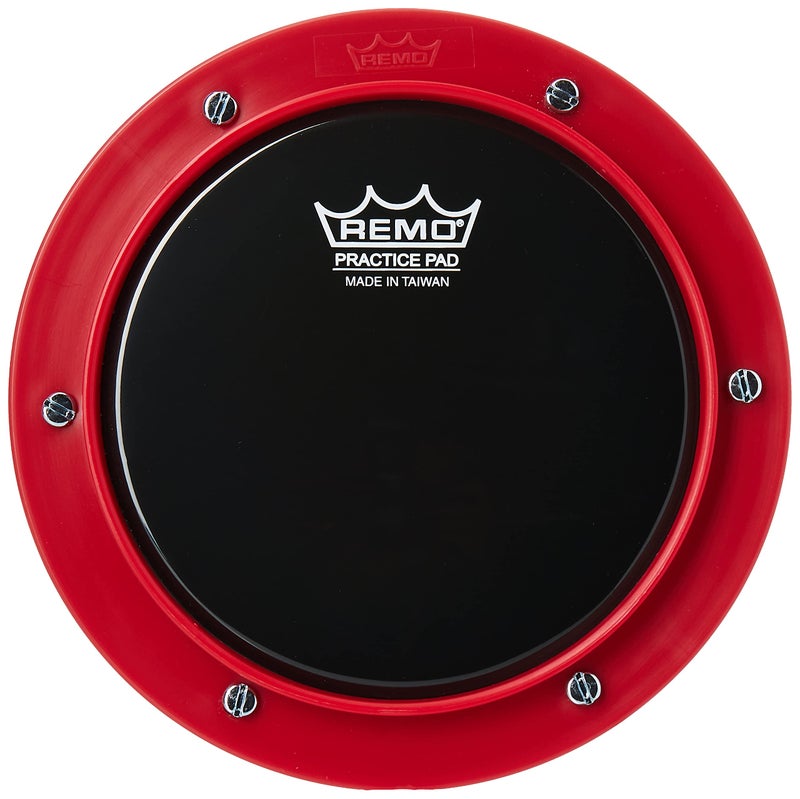 Remo RT-0006-58 6" Red Tunable Practice Pad with Ambassador Ebony Drumhead - Image 2