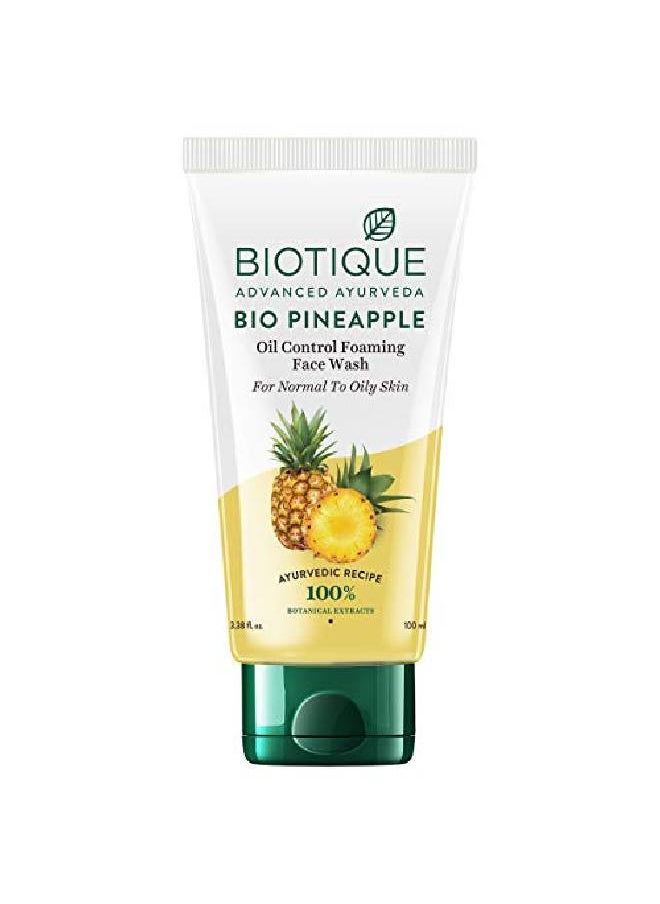 Biotique غسول الوجه المتوازن بزيت الصنوبر والتفاح للبشرة الدهنية 100 مل  - Image 1