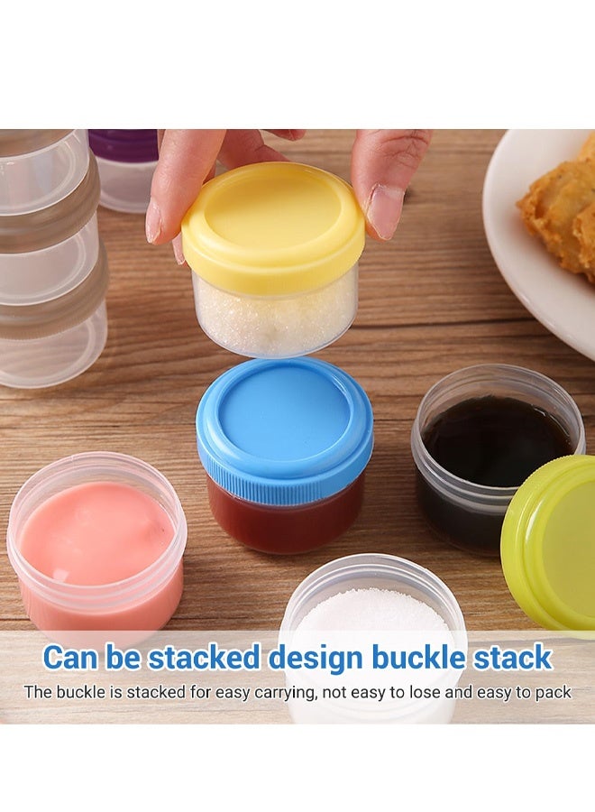 6PCS Plastic Mini Storage Containers with Lids, Food Storage Containers, Small Frozen Food Storage Containers, Reusable and Stackable Mini Containers, Snack and Condiment Containers - Image 4