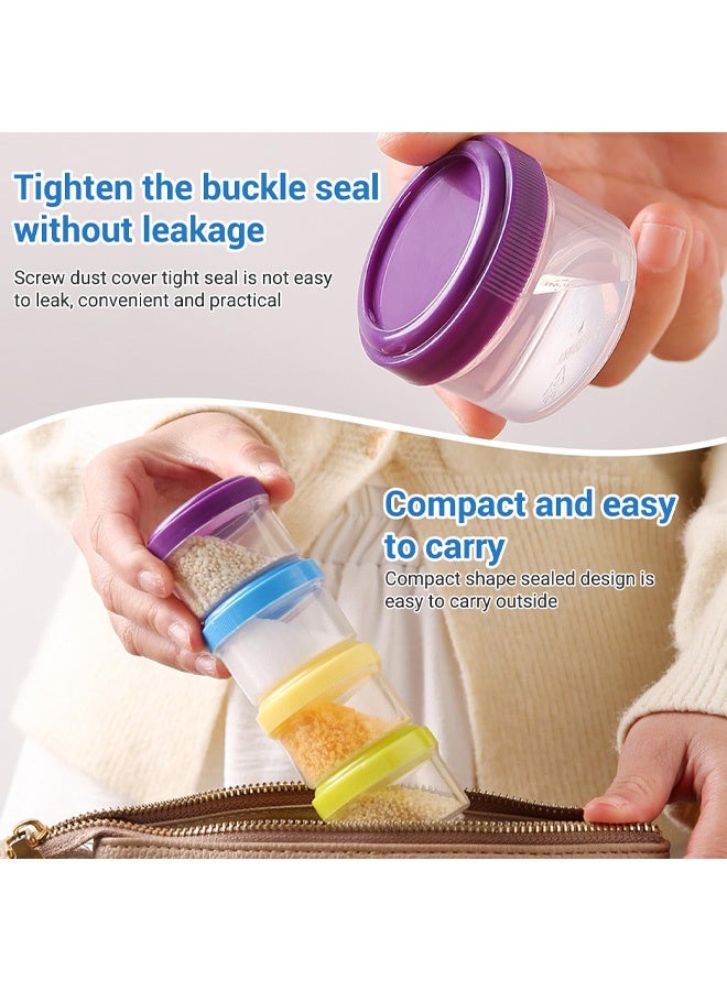 6PCS Plastic Mini Storage Containers with Lids, Food Storage Containers, Small Frozen Food Storage Containers, Reusable and Stackable Mini Containers, Snack and Condiment Containers - Image 5