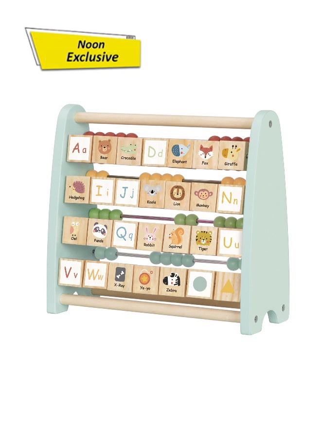 COGNIKIDS Double-Sided Abacus for Kids – Montessori Counting & Math Learning Tool – Wooden Bead Frame with Numeric Scale – Early Math Toy for Addition, Subtraction & Fine Motor Skills Development - Image 1