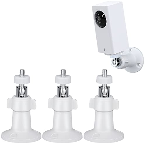 StartVision Wall Mount Compatible with Wyze Cam Pan V3 & Wyze Cam Pan V2 & Wyze Cam V3, Adjustable Mount Bracket for Wyze Cam Outdoor(Camera not Included) (3pcs) - Image 1