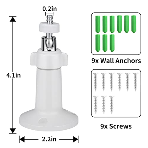 StartVision Wall Mount Compatible with Wyze Cam Pan V3 & Wyze Cam Pan V2 & Wyze Cam V3, Adjustable Mount Bracket for Wyze Cam Outdoor(Camera not Included) (3pcs) - Image 5