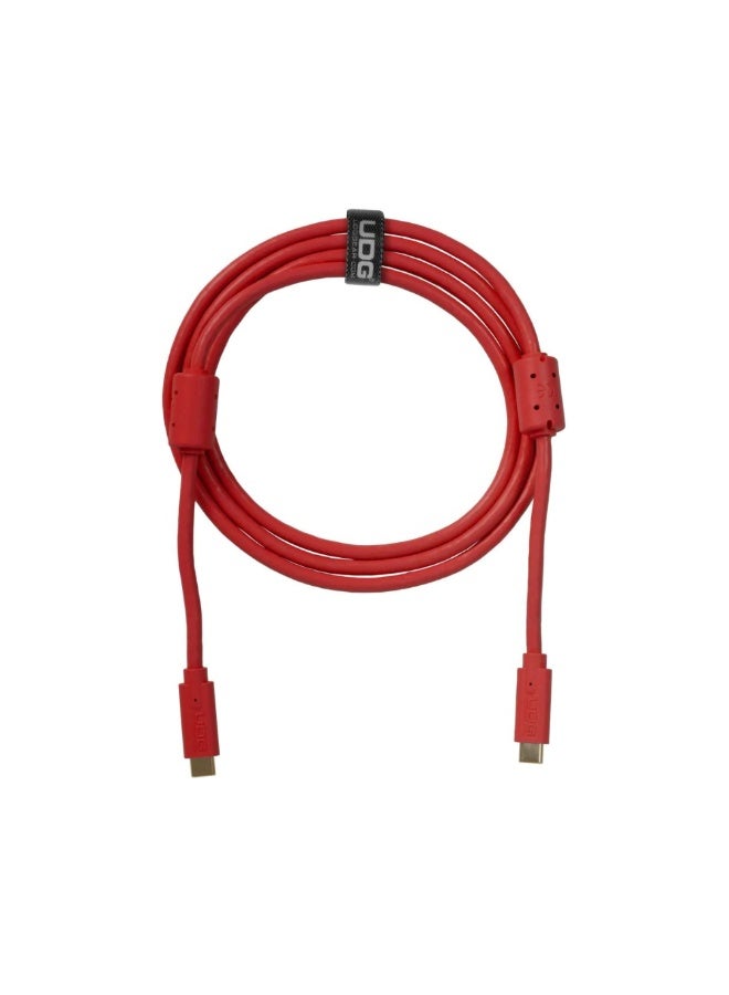UDG Ultimate Data Cable USB 3.2 C-C, Red, Straight, 1.5 m - Image 2