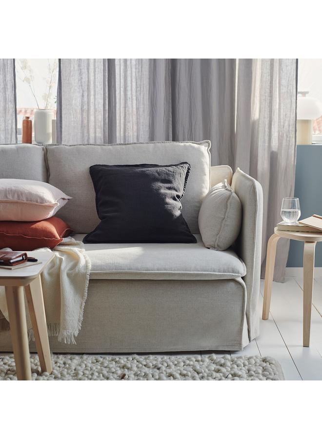 زبون غطاء وسادة، أسود، 50×50 سم - Image 3