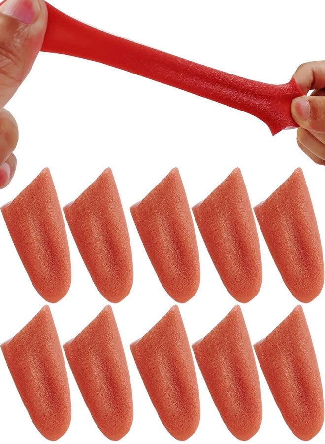 TIHOOD 10PCS Halloween Fake Tongue False Tongue Horrific Tongue Prop Tricks Tongue Toys, Prop Tricks Tongue Toys, Realistic Fake Tongue - Image 1