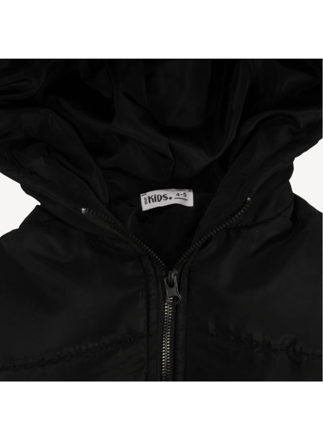 اوركيدز سترة عادية طويلة الأكمام مقاومة للماء بغطاء رأس - Image 3