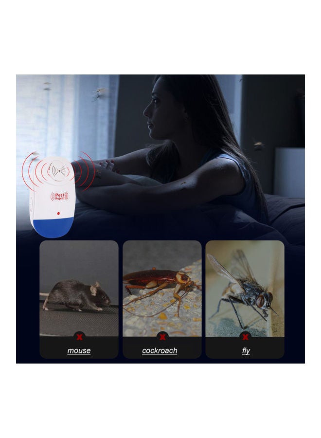 NIBEMINENT 4-Piece Upgrade Plug-in Pest Control Repeller White/Blue - Image 2