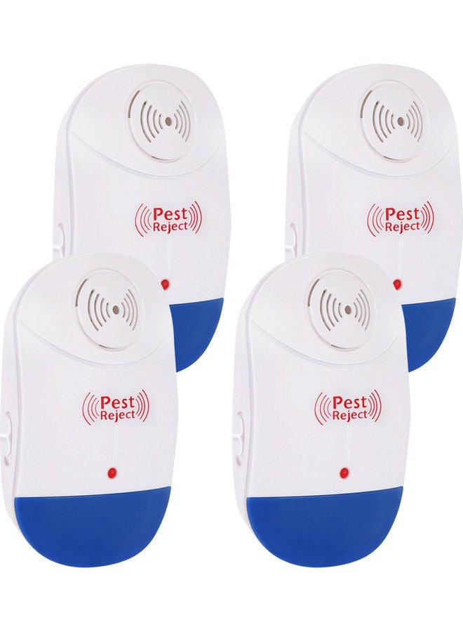 NIBEMINENT 4-Piece Upgrade Plug-in Pest Control Repeller White/Blue - Image 1