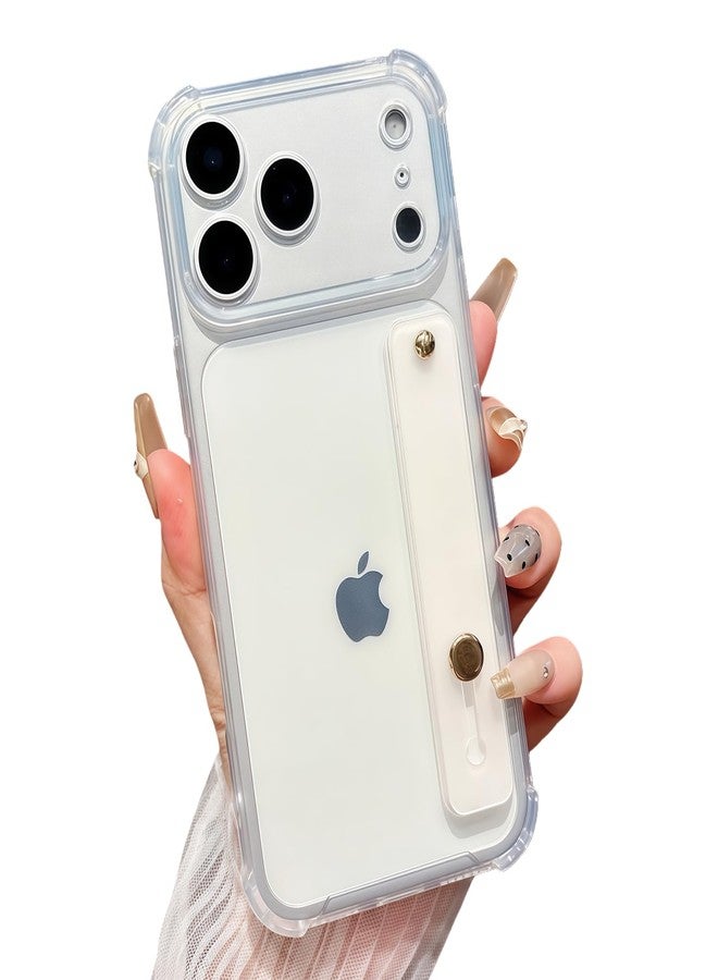 سيدواتر جراب Siduater مزود بحزام مع مسند للمعصم لهاتف iPhone 17 Pro Max مقاس 6.9 بوصة، غطاء واقٍ شفاف ناعم من مادة TPU مقاوم للصدمات ومتين، حلقة قابلة للتعديل لحمل الهاتف باليد، متوافق مع iPhone 17 Pro Max مقاس 6.7 بوصة (إصدار 2025)، شفاف تمامًا. - Image 1