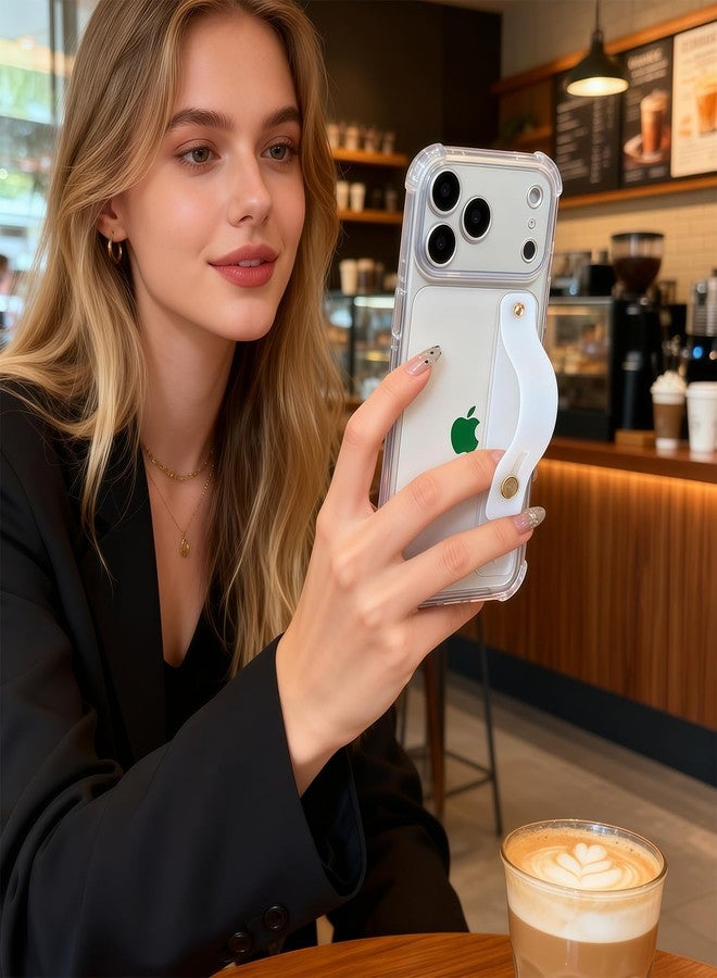 سيدواتر جراب Siduater مزود بحزام مع مسند للمعصم لهاتف iPhone 17 Pro Max مقاس 6.9 بوصة، غطاء واقٍ شفاف ناعم من مادة TPU مقاوم للصدمات ومتين، حلقة قابلة للتعديل لحمل الهاتف باليد، متوافق مع iPhone 17 Pro Max مقاس 6.7 بوصة (إصدار 2025)، شفاف تمامًا. - Image 3