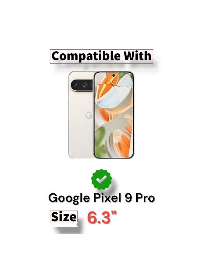 جراب خلفي مقعر من السيليكون TPU لهاتف Google Pixel 9 Pro، جراب فاخر من السيليكون المقاوم للصدمات وعالي الحماية متوافق مع Google Pixel 9 Pro (6.3 بوصة) (رمادي غامق) - Image 5