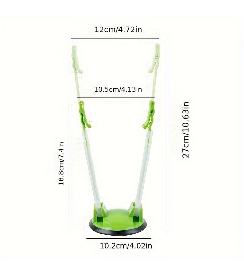 Blue Compact Tall Vertical Bag Holder for Kitchen Counter Storage and Adjustable Rack Organizer - Image 3