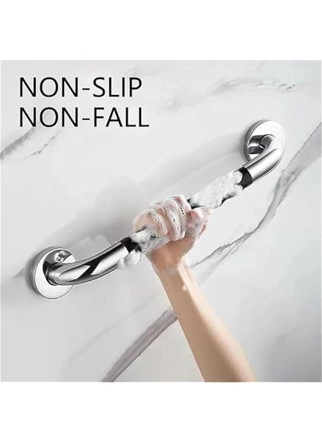 HOOKOR - 2 Pack Grab Bars for Bathroom,Anti Slip Bathroom Handicap Grab Bars for Showers, Safety Bath & Shower Grab Bar for Seniors, Shower Handles for Elderly, with Anti Slip Rubber Grip (16inch) - Image 1